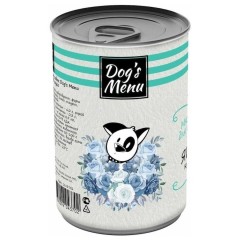 Dog`s Menu влажный корм для взрослых собак с ягненком кусочки в соусе, 340 гр