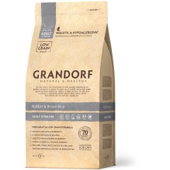 Grandorf сухой корм для стерилизованных кошек - Кролик с индейкой, 0,4 кг