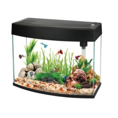AA-Aquarium Аквариум BasicP 20 л, панорамный черный, 440х190х360 мм