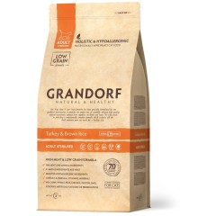 Grandorf сухой корм для стерилизованных кошек - индейка, 2 кг
