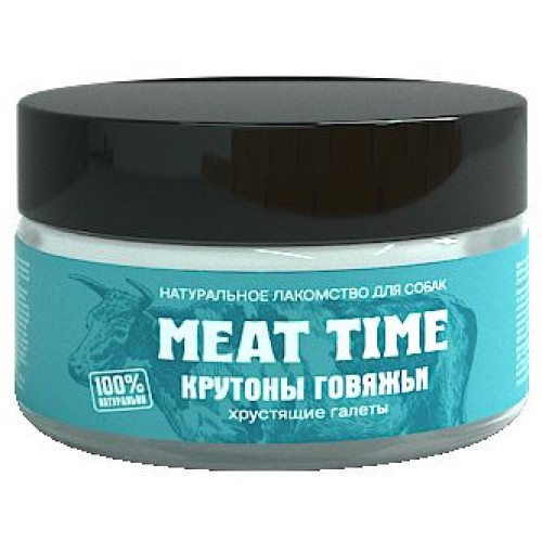 Meat Time Крутоны говяжьи Хрустящие галеты, 70 гр