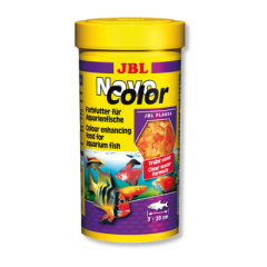 JBL NovoColor Осн.корм, хлопья, 250мл (45г) для усиления окраски аквар.рыб