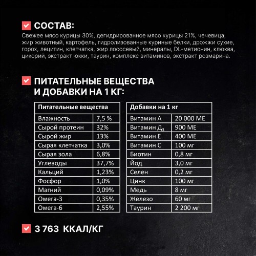 Одно Мясо сухой корм для стерилизованных кошек с мясом курицы, 1,5 кг