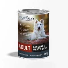 Mr.Buffalo кон. ADULT мясное ассорти с говядиной для собак, 400 гр
