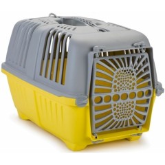Beeztees 715320 Переноска Pratiko серо-желтая 48*31*33см