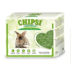 Chipsi Carefresh Forest Green зеленый бумажный наполнитель для мелких домашних животных и птиц, 5 л