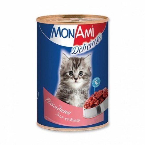 MonAmi кон д/котят Говядина 350 гр