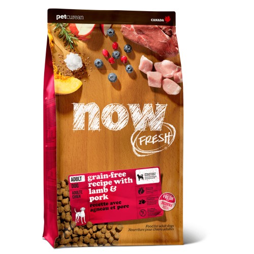 Now Fresh Беззерновой для взрослых собак со свежим мясом ягненка (Grain Free Red Meat Adult Recipe DF 24/16), 1,59 кг
