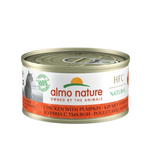 Almo Nature Консервы для Кошек с Курицей и Тыквой 75% мяса 70 гр