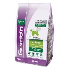 Gemon Cat Indoor корм для домашних кошек с курицей и рисом 400 г