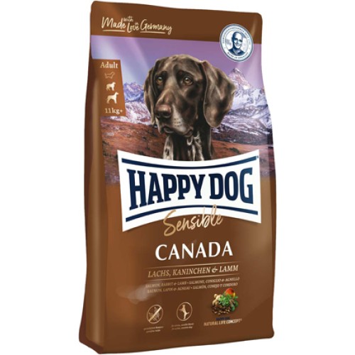 Happy Dog Канада Лосось, Кролик, Ягненок и Картофель сухой корм для собак, 12,5 кг
