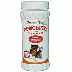 Верный друг Присыпка для уборки жидких выделений животных 300 гр