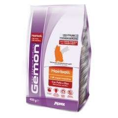 Gemon Cat Hairball корм для выведение шерсти для кошек с курицей и рисом 400 г