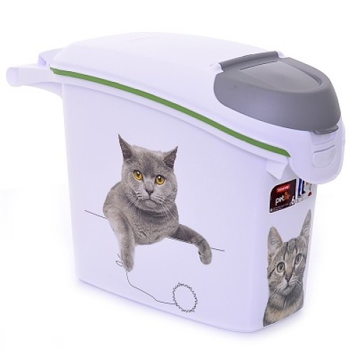Curver PetLife ПетЛайф Контейнер для корма Сладкие котятана 6кг/15л, 23*50*36см
