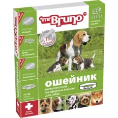 Mr.Bruno Ошейник д/собак репеллентный 75см белый