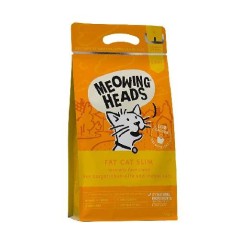 Meowing Heads Для Кошек с избыточным весом с курицей и лососем Худеющий толстячок, 1,5 кг