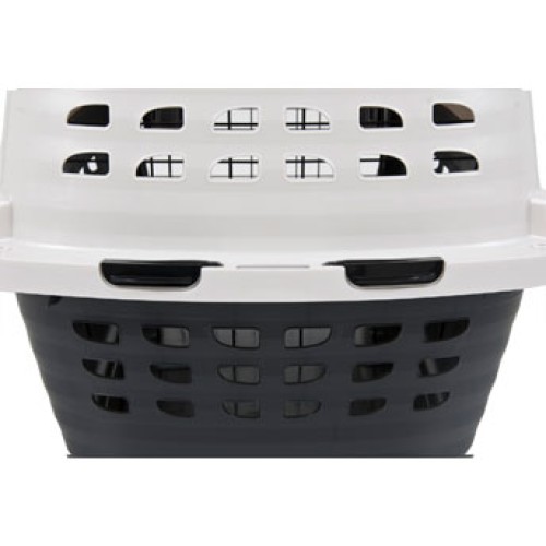 Petmate Переноска д/домашних животных Компасс 19 (белая, пластик) 48x32x29см
