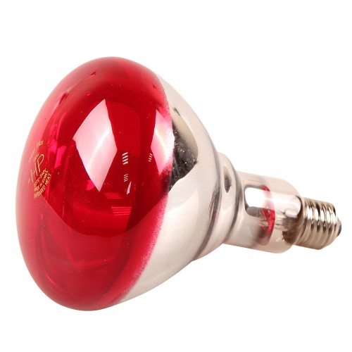 Лампа инфракрасная 150 Bт JK Lighting, E27 R125, закаленное стекло, красная