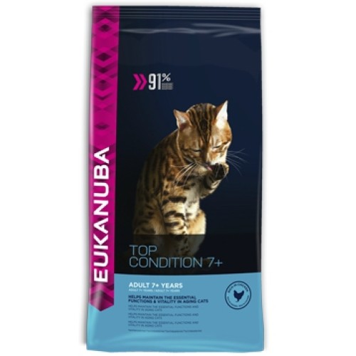 Eukanuba Cat корм для пожилых кошек с курицей 400 г