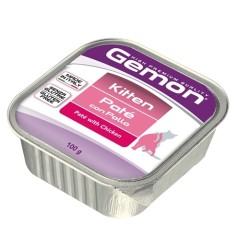 Gemon Cat консервы для котят паштет курица 100 г