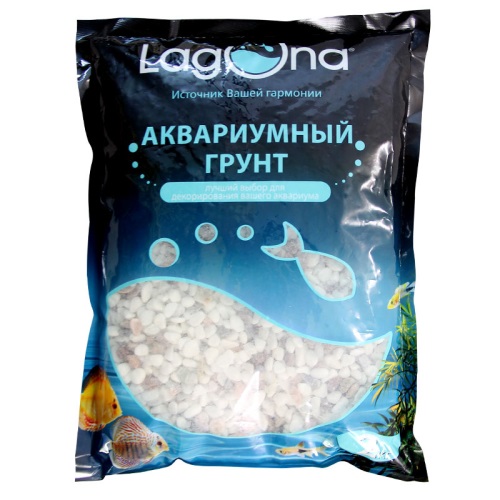 Laguna 20101D Грунт натуральный бело-розовый меланж, 6-8 мм