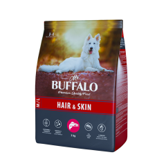 Mr.Buffalo HAIR & SKIN CARE (лосось) д/собак средних и крупных пород, 2 кг