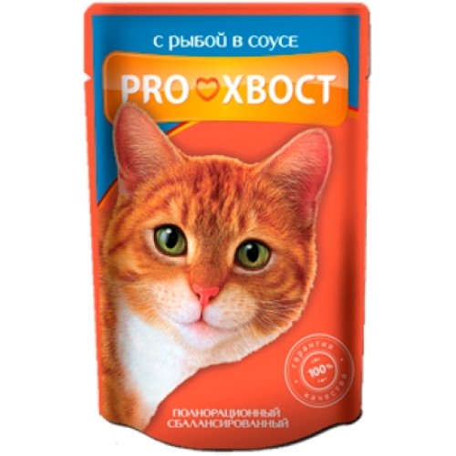 ProХвост д/кош. рыба в соусе пауч 85 г