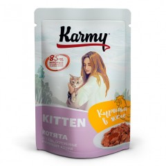 Karmy KITTEN корм для котят пауч Курица в желе 80 гр / 12 шт