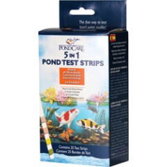 API ПК 5 в 1 полоски для экспресс тестов прудовой воды PC 5 in 1 Pond Test Strips