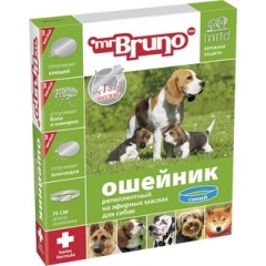 Mr.Bruno Ошейник д/собак репеллентный 75см Синий