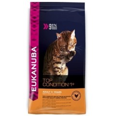 Eukanuba Cat корм для взрослых кошек курица/ливер 10 кг