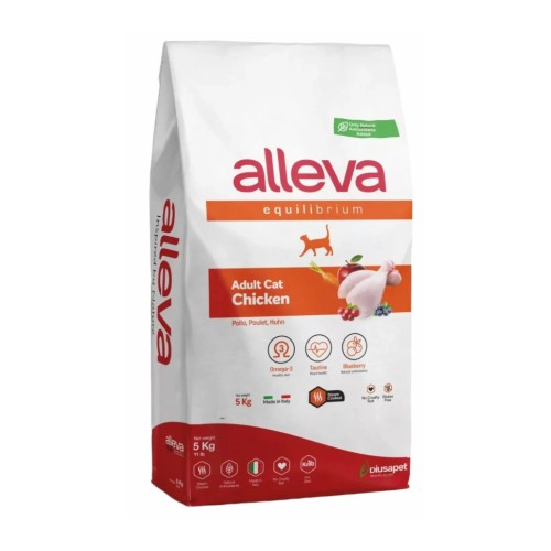 Alleva Equilibrium Chicken Adult Cat сухой корм для взрослых кошек с курицей, 5 кг