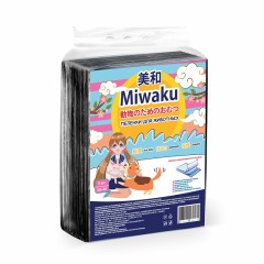 Miwaku Пеленка гигиеническая целлюлозная с суперабсорбентом, черная 60х40 см 5 шт