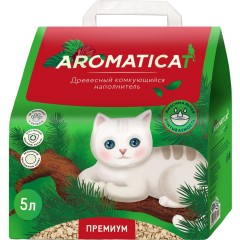 AromatiCat Древесный комкующийся наполнитель Premium, 10 л / 4 кг