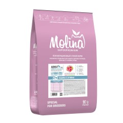 Molina Сухой корм с индейкой и ягненком для взрослых собак мелких пород, 10 кг