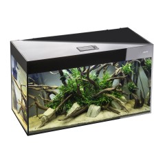 Aquael Аквариум Glossy 80 D&N / 125 л, прямой из стекла "триплекс", Черный