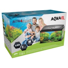 Aquael Аквариум AQUA4FAMILY 80 D&N 2.0 / 112 л, прямой, Черный