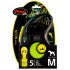 Flexi / Флекси Поводок-рулетка New Neon, лента, M, 5 м, до 25 кг, желтая