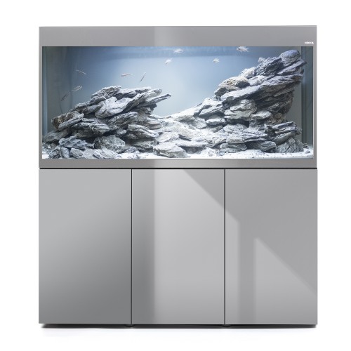Aquael Аквариум Glossy 120 / 260 л, прямой, серый