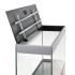 Aquael Аквариум Glossy 100 D&N Серый / 215л прямой из стекла "триплекс" 100х40х63 см