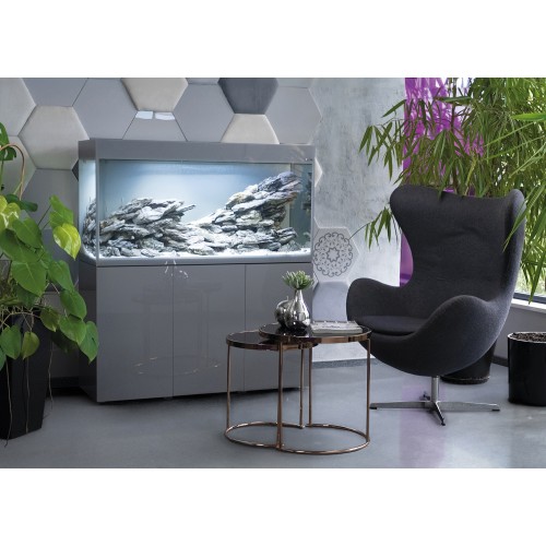 Aquael Аквариум Glossy 120 / 260 л, прямой, серый