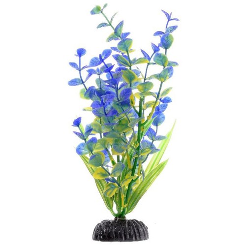 Barbus Растение для аквариума пластиковое Бакопа синяя, 20 см (Plant 026/20)