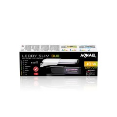 Aquael Светильник LEDDY SLIM DUO Sunny & Plant DAY&NIGHT 10 Вт (24-32 см / 6500 & 8000 K) белый