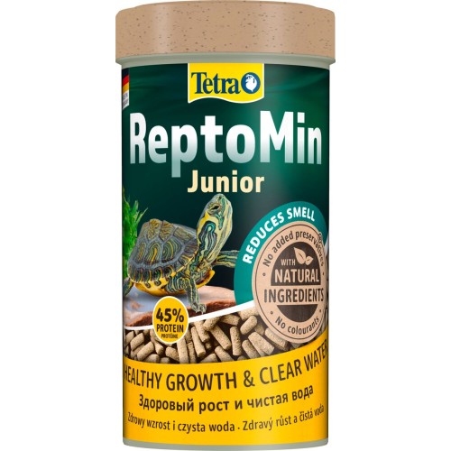 Tetra Repto Min Junior Основной корм для молодых водных черепах в виде мини палочек, 250 мл