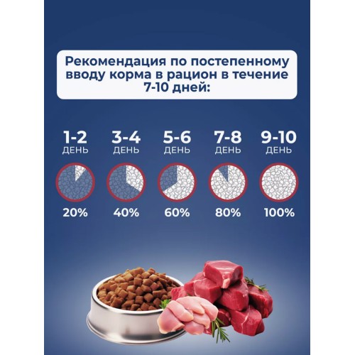 Dog`s Menu Adult MINI полнорационный сухой корм для собак мелких пород с индейкой, 10 кг