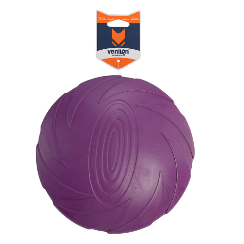 Venilen Игрушка для собак из каучука Диск Фрисби фиолетовый, 18 см