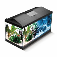 Aquael Аквариум LEDDY SET 75 DAY & NIGHT 2.0 / 105 л, прямой, Черный