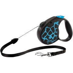 Flexi / Флекси / Флекси Поводок-рулетка Safari "Голубой жираф", трос, M, 5 м, до 20 кг