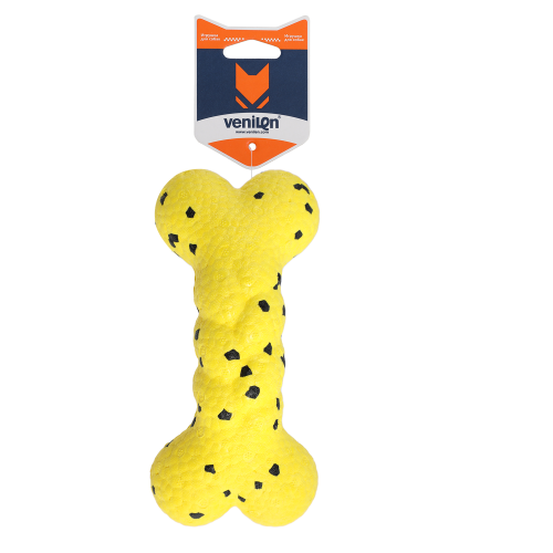 Venilen Игрушка для собак из ETPU Косточка для игры в воде, желтый, 18 х 8.4 х 6.5 см