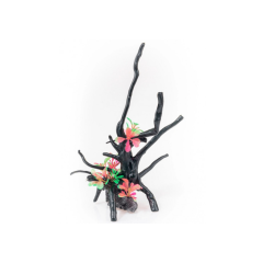 Barbus Грот Коряга с растениями, 18х12х23 см (Decor 214)